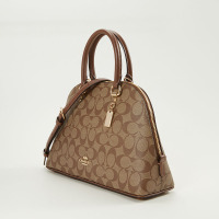 COACH SIERRA SATCHEL 贝壳包 字母马车标织物F2558金扣