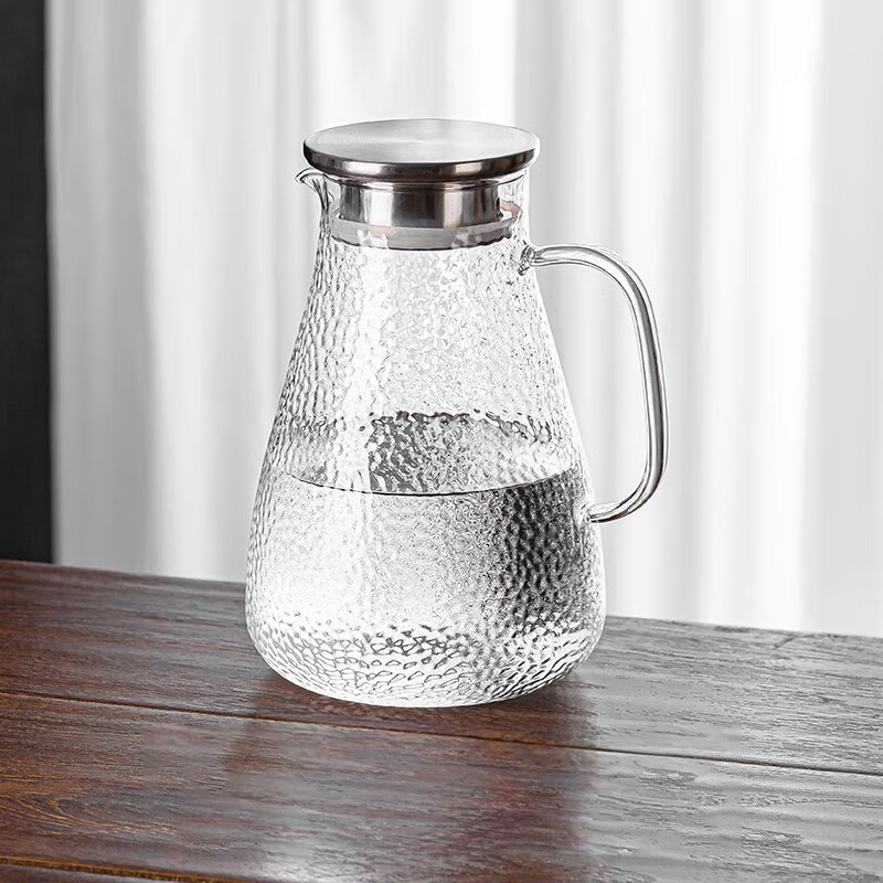 千里谷 KLG-CJ01 高硼硅玻璃锤纹1800ml 茶具 1.00 套/个 (计价单位:个) 透明色高清大图