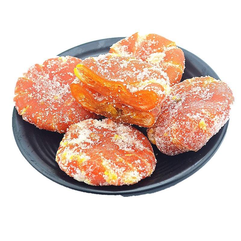 土特产红桔饼 糖橘饼 老式桔饼 桔红500g 蜜饯果脯高清大图