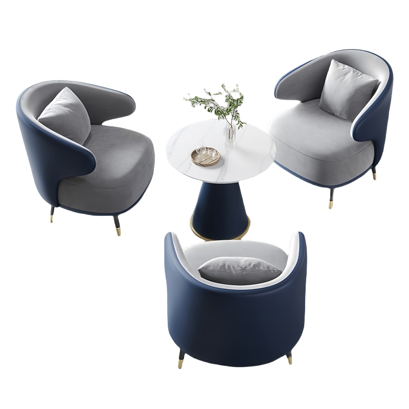 蕃蒂 沙发一桌三椅套高清大图