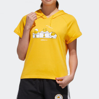 adidas neo阿迪达斯2020女子短袖连帽T恤GL7234