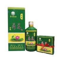 酱香核心产区]贵州茅台镇 杜酱荷花酒 典藏版绿瓶(带酒杯)53度 500ml*6瓶 香柔酱香型