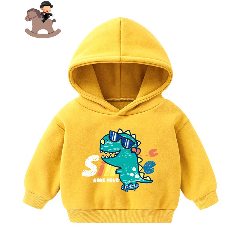 yuebin秋冬儿童卫衣童装韩版小童男女童婴儿卫衣宝宝运动服加绒套头