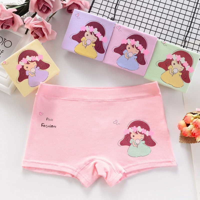 女童内裤棉平角裤儿童内裤女小中大童小学生五年级小女孩四角裤衫伊格