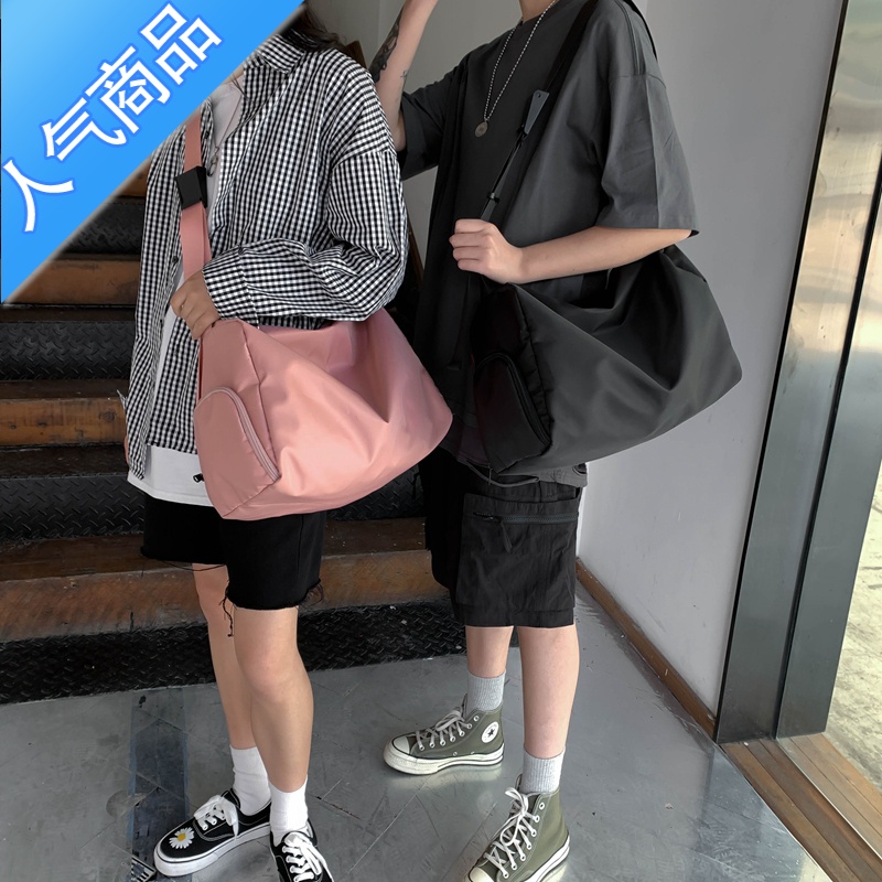 FENGHOU出差旅行包短途大容量女轻便百搭运动尼龙干湿分离健身包女感旅行包男女高清大图