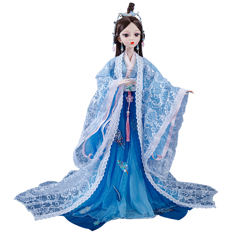 60厘米古风古装菲妮朵儿彤乐芭比娃娃玩具女孩公主套装超大号古代中国