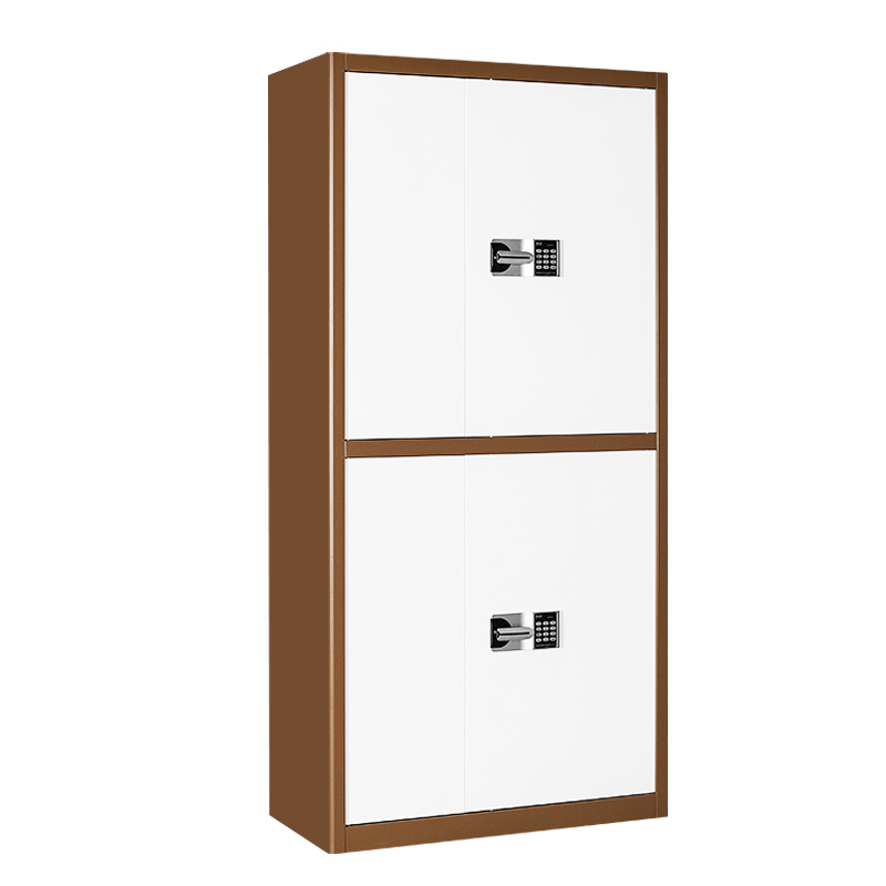 震海通双节国宝锁保密柜咖套白双门保密柜电子密码锁保险柜资料储物