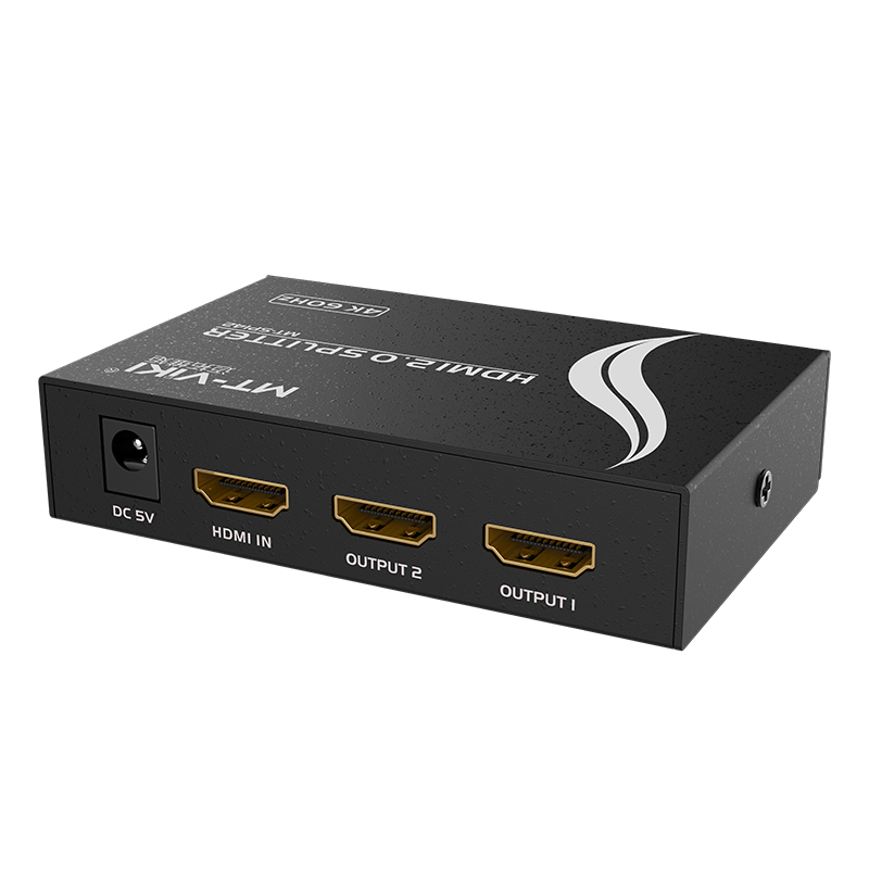 迈拓维矩MT-SP142 hdmi分配器1进2出3D高清4K音视频一分二分频共享器