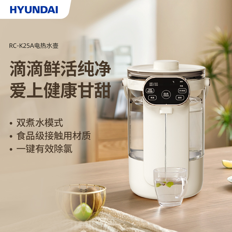 HYUNDAI电热水壶(电开水瓶) RC-K25A高清大图