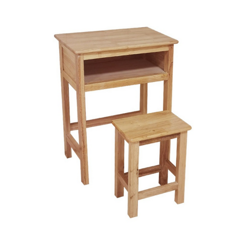 梦强木质课桌凳中小学生写字桌椅辅导班培训班木质mq706学习桌凳 颜色