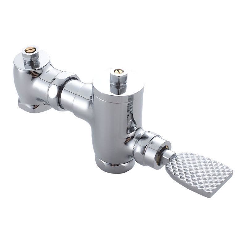 YZJLTX卧式脚踏式冲水阀蹲便器大便冲洗阀厕所蹲坑延时阀可调节水流大小 中卧式直板图片