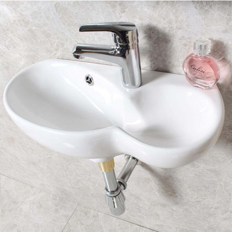 窄条型挂墙式洗手盆 异性洗面盆洗脸池水池洗手盘 小户型长条形安心抵