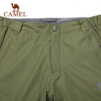 CAMEL/骆驼户外男款冲锋裤双层冲锋保暖长裤透气保暖滑雪裤