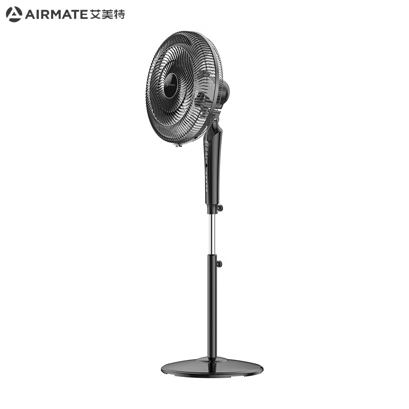 艾美特(AIRMATE)五叶3档家用遥控电风扇大风量空气循环摇头立式落地扇节能风扇轻音柔风定时落地扇风扇FS40-R51高清大图