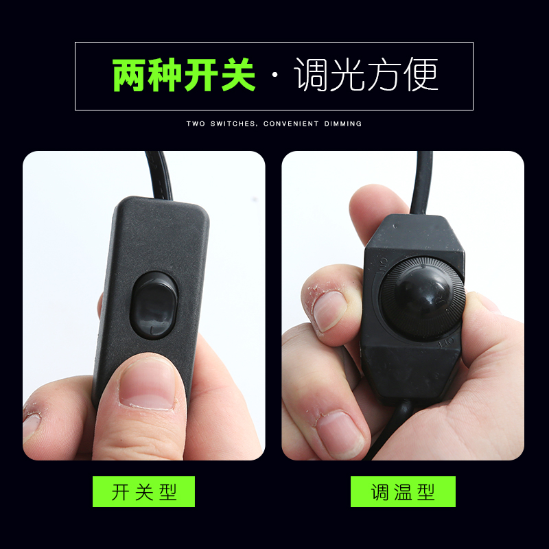 小乌龟晒背灯补钙三合一加热取暖全光谱太阳灯泡爬宠龟用背照灯架高清大图