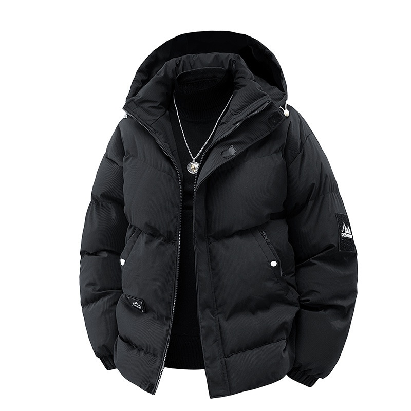 啄木鸟石墨烯高端棉服男秋冬季新款休闲连帽加厚保暖棉袄防风外棉高清大图