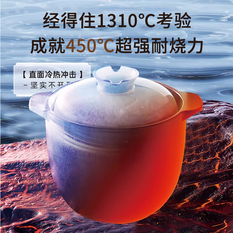 温仑山-直筒大号深4L砂锅VE-JL002高清大图