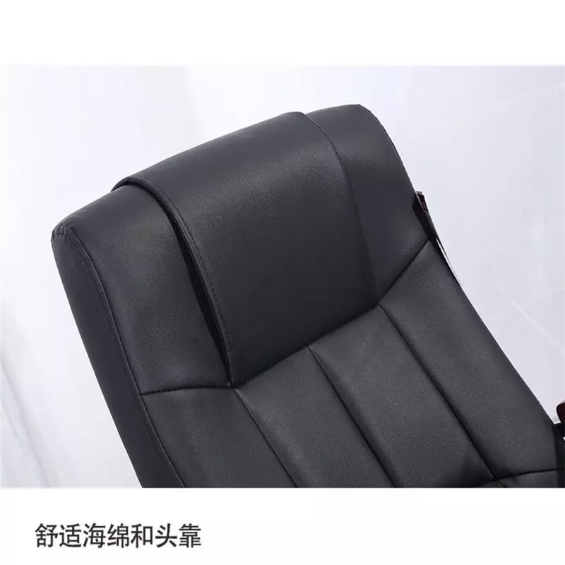 铜牛TN-627-3弓形椅 办公椅 黑实木扶手 职员椅 会议椅