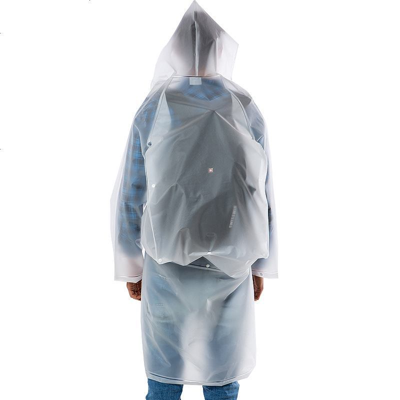 山地车雨衣女透明自行车带袖单车雨披防水成人男款中学生背包骑行