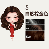 菲灵(FEELING) 翡丽彩泡泡染发剂 5-金棕色(自然养护染发 温和配方健康遮白低刺激)