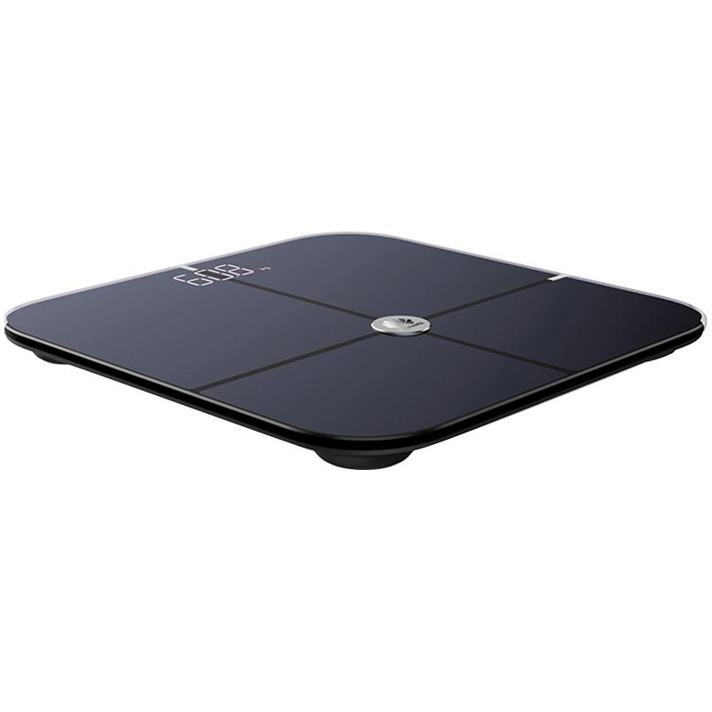 华为 HUAWEI 智能体脂秤 体重秤脂肪秤家用健康秤电子秤 精度高APP蓝牙led显示 健身减肥运动 黑色CH18高清大图