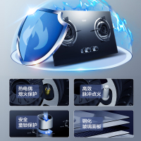 澳柯玛(AUCMA)油烟机强劲动力家用侧吸式油烟机燃气灶套装吸油烟机灶具套装一级能效节能低碳008D+23B[天然气]