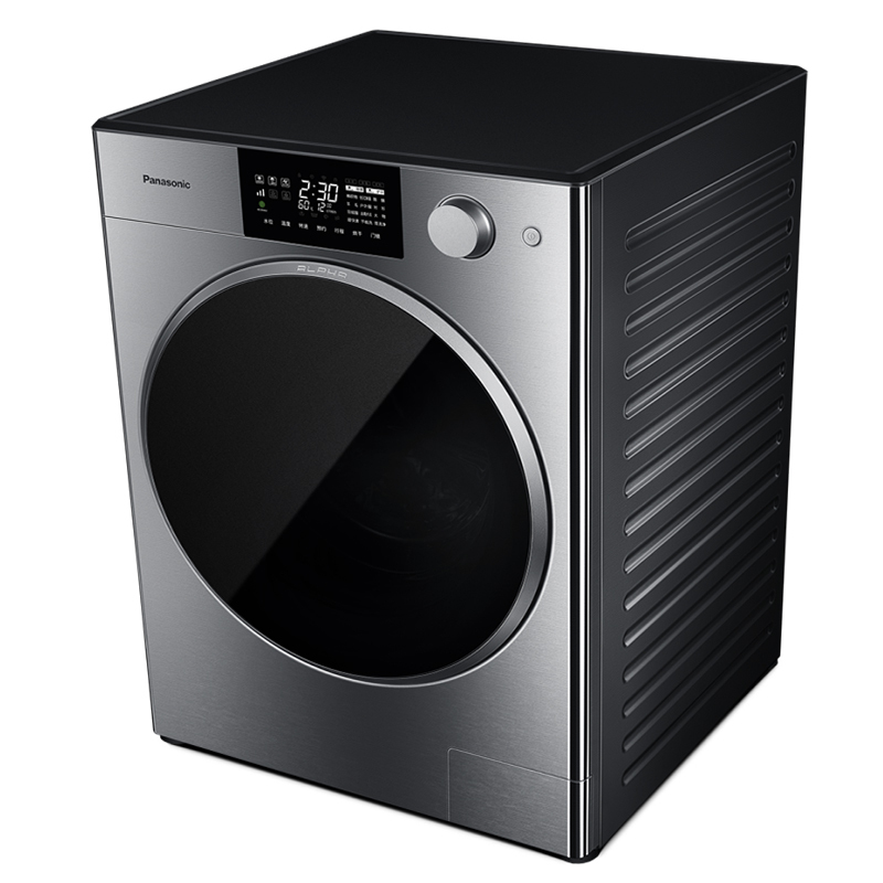 松下(Panasonic) 滚筒洗衣机 10公斤 XQG100-P1DM 纳米水离子除菌除味 护理 洗烘一体