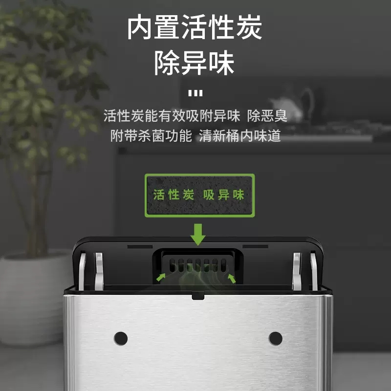 JAH厨房垃圾桶挂式家用悬挂橱柜门分类厨余专用壁挂收纳小垃圾桶