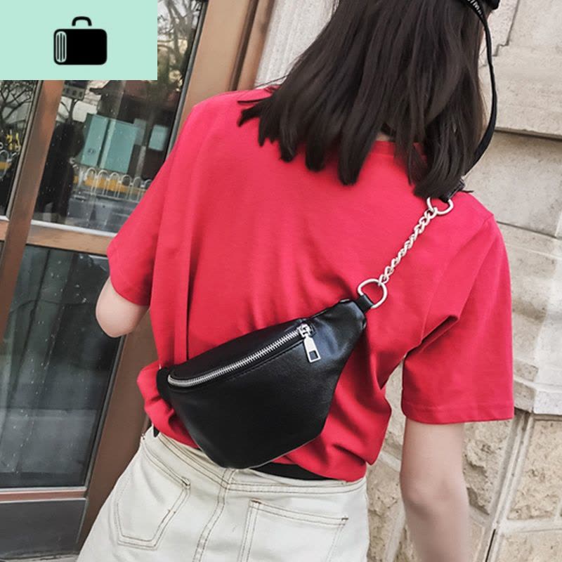 胸包女2020新款潮韩版单肩斜挎迷你腰包ins街拍运动百搭蹦迪包包NEW LAKE女斜挎包图片