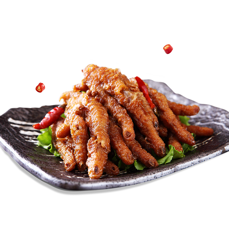 [虎皮凤爪200gx2]辣鸡爪泡鸡爪子香辣卤味小包装休闲小零食