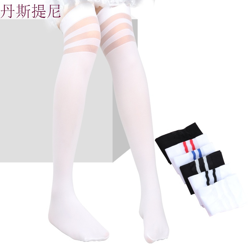 女童长筒袜夏季过膝公主 薄款儿童长袜子宝宝春秋女孩中筒袜春秋