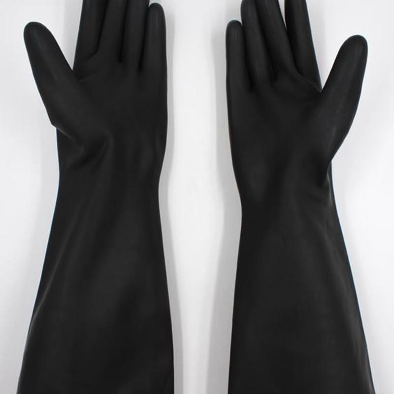 北塔牌 天然乳胶橡胶手套 加长耐酸碱工业劳保耐磨手套36cm 北塔工业