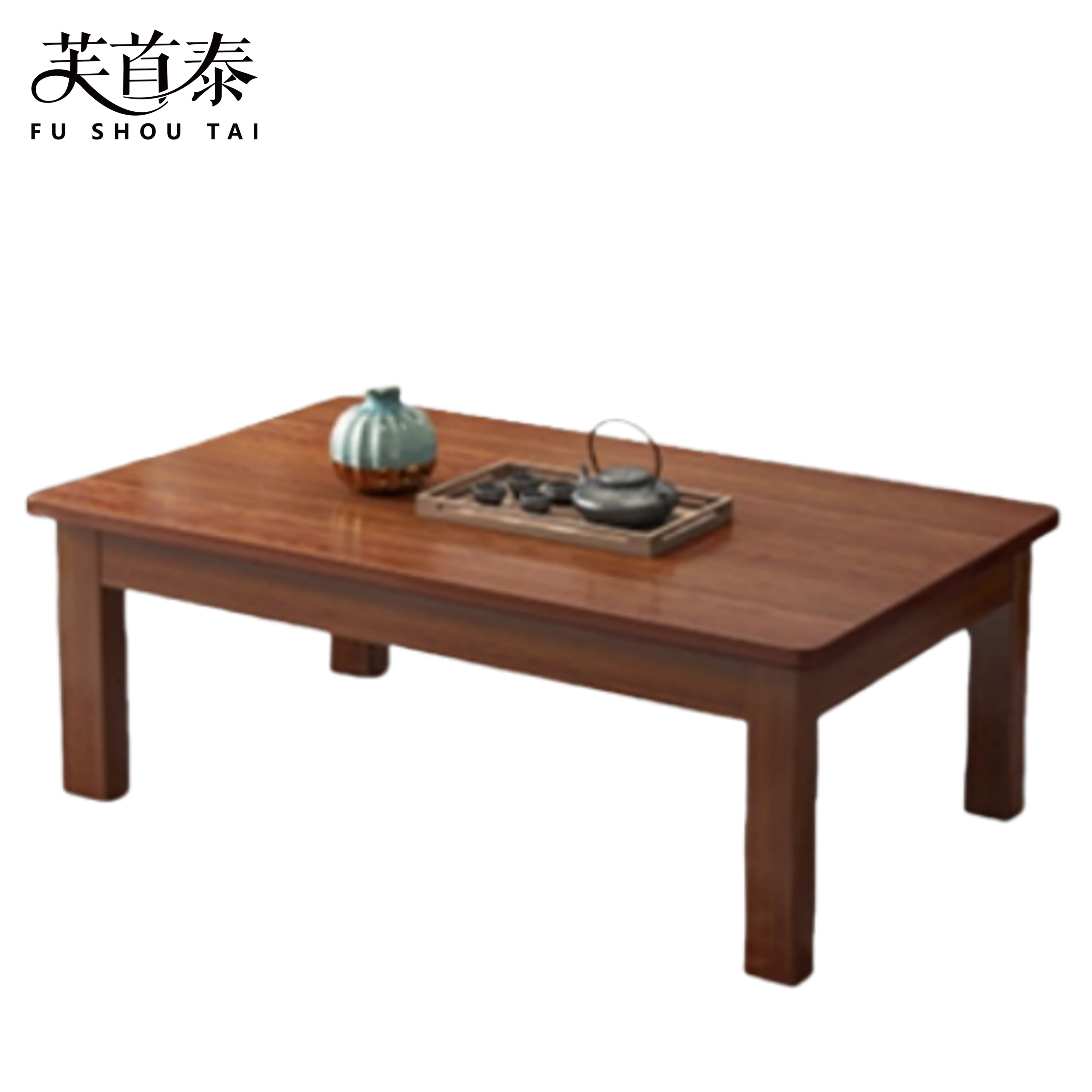 芙首泰木质茶几单层1000*500*450mm张高清大图