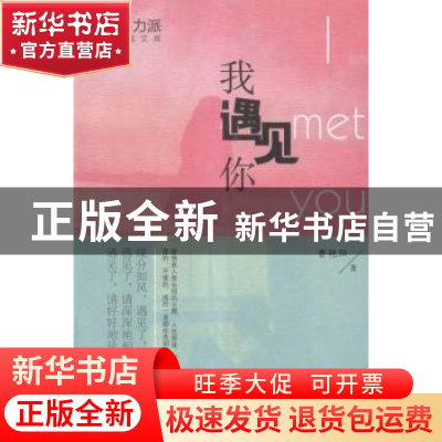 正版 我遇见你 曹艳阳著 中国文史出版社 9787503469572 书籍