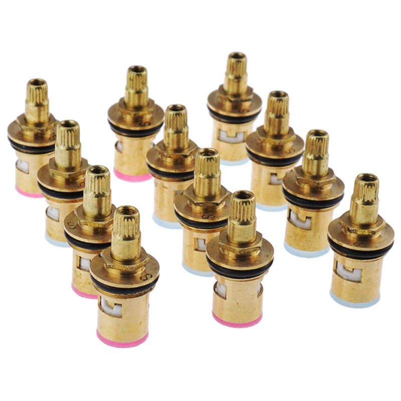 3个装快开关水龙头铜阀芯把手角阀冷热水龙头阀芯