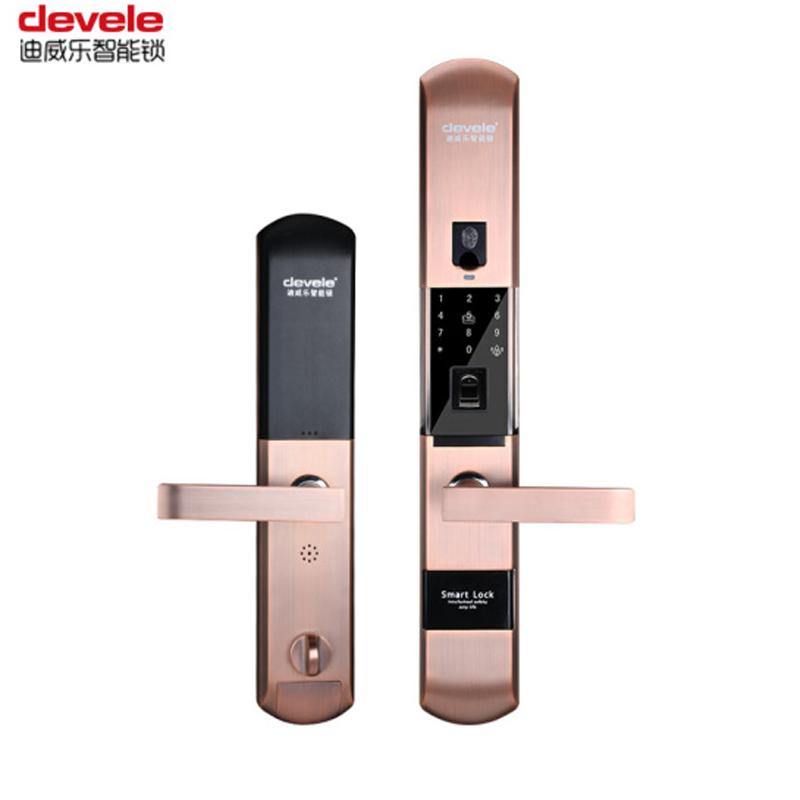 迪威乐(Devele)家用指纹锁密码锁D908智能防盗门锁手机APP远程开门