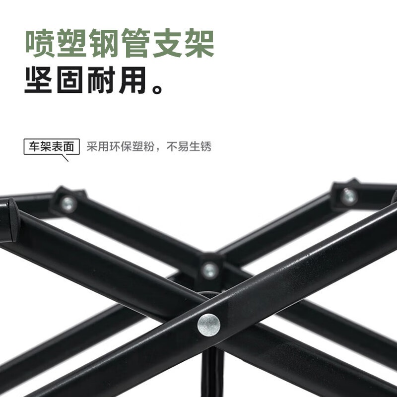 趣游帮 多功能折叠款拖车户外野营车手拉车拉杆车手推车黑色/辆 YB10