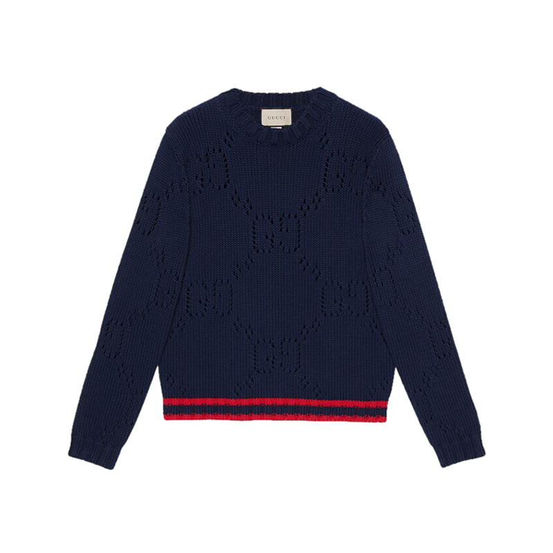 gucci 古驰 男士棉质针织圆领长袖毛衣 692157 xkcba