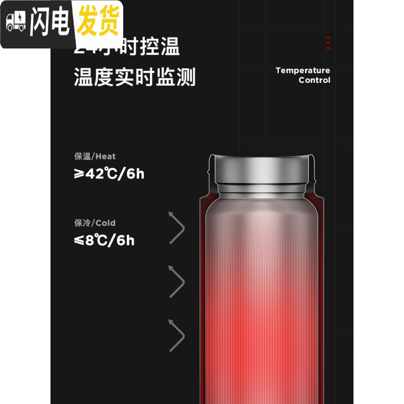 三维工匠智能触摸温度显示保温杯网红便携女测温可爱大容量泡茶杯子 粉色带温度显示
