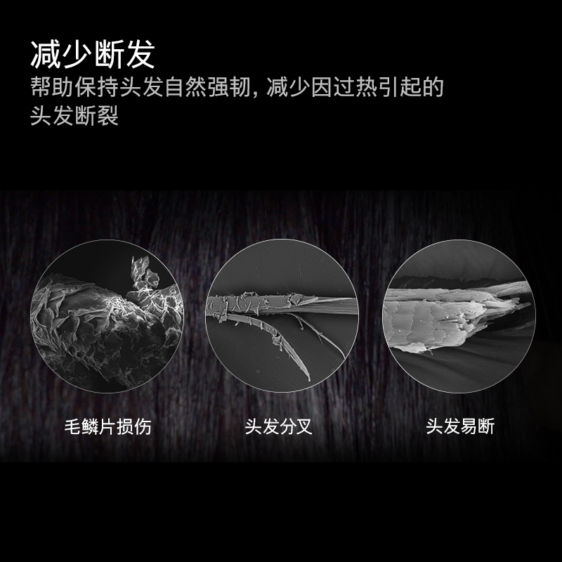 戴森(DYSON)自然护发 吹风机负离子护发HD15 黑色高清大图