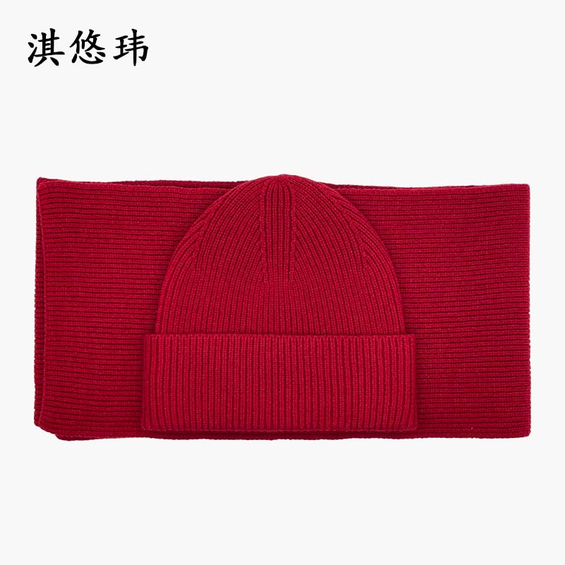 淇悠玮 送温暖围脖帽子套装 QYTZ07 套高清大图