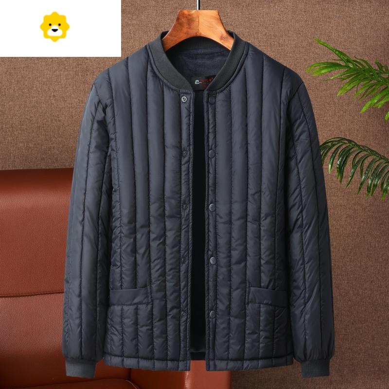 fishbasket爷爷p暖棉服外套季中老年人棉衣男爸爸装男士小棉袄加绒