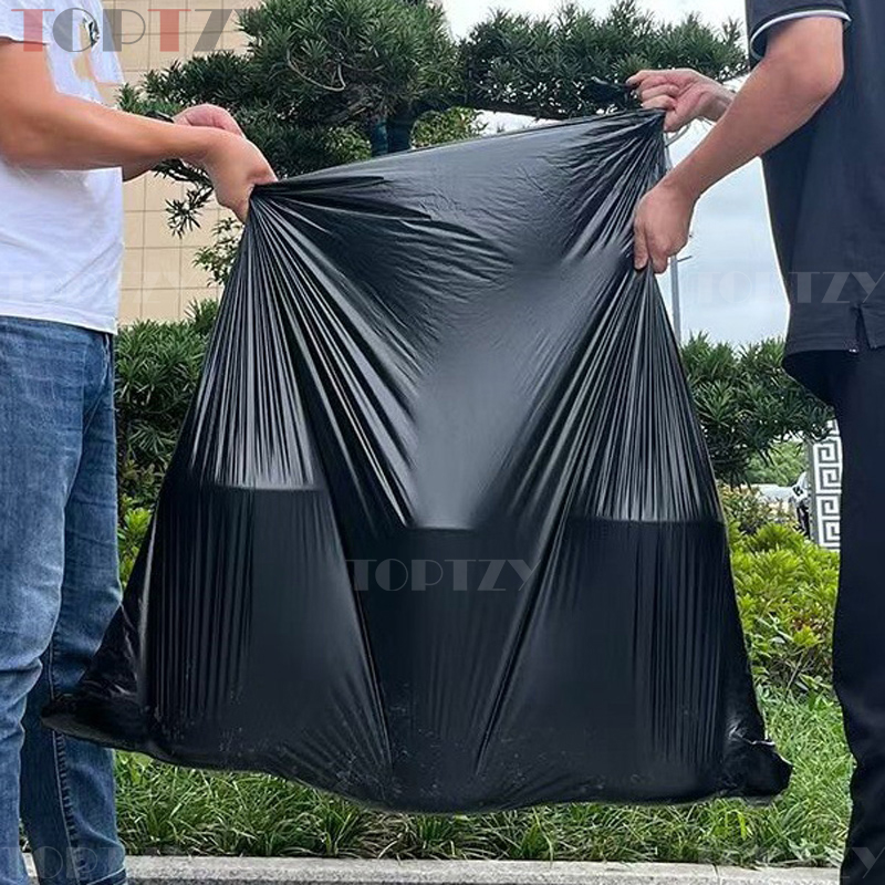 toptzy TZ5071230 垃圾袋家用平口式黑色垃圾袋 90*110cm 50只装高清大图