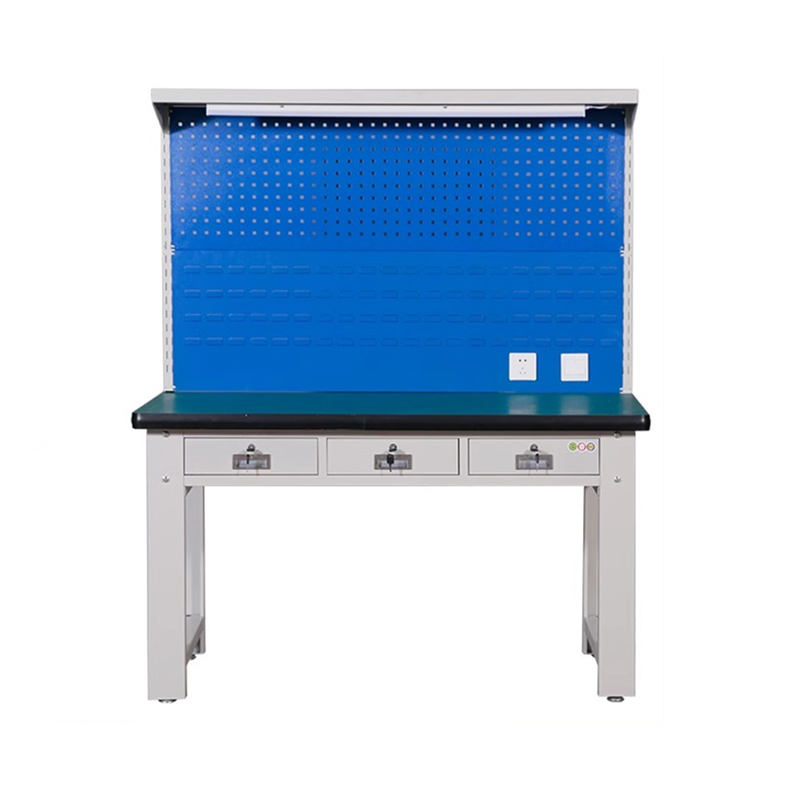 迅迈 横三抽双挂板 重型防静电工作台 钳工台 车间操作台 150*75*80cm 单位 ;张高清大图