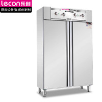 乐创lecon 高温消毒柜热风循环 900L立式商用 餐厅厨房不锈钢双门餐具消毒碗柜 LC-J-XD900L