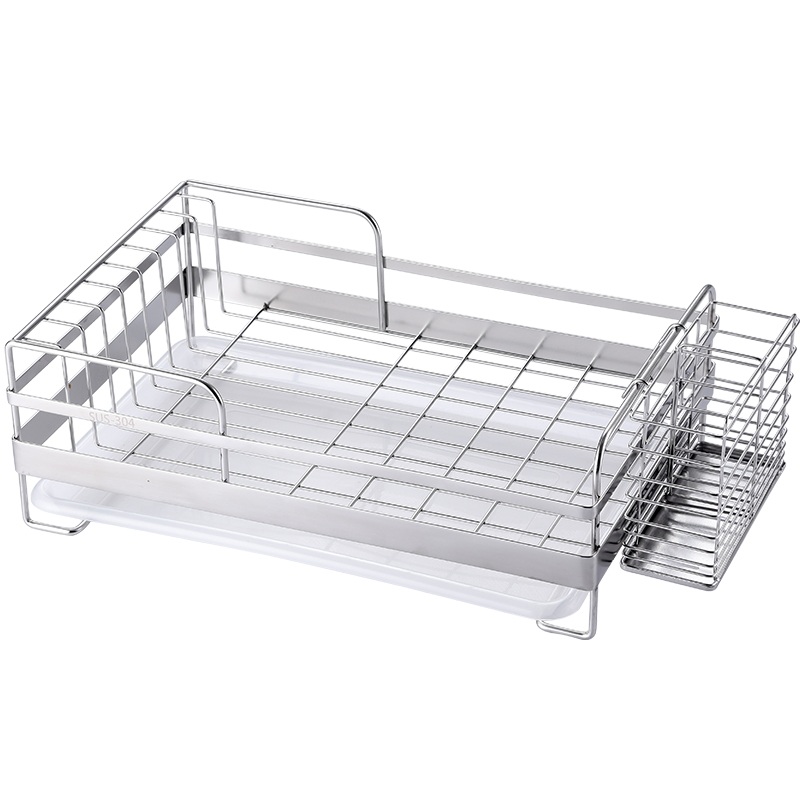 Senseyo厨房小工具304碗碟架 单架senseyo碗架沥水架304不锈钢碗碟架晾碗盘架单层厨房收纳架置物架沥水篮厨具架置物架