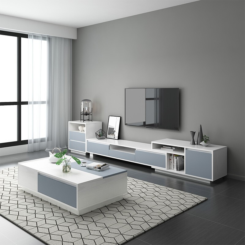 [拍就送壕礼]木月 电视柜 北欧现代简约可伸缩电视柜大小户型多功能