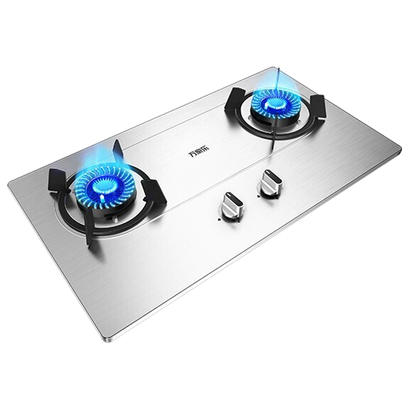 万家乐燃气灶 4.2kw大火力天然气灶 台嵌两用燃气灶 一级能效 家用不锈钢天然气灶具KA031 不锈钢-天然气高清大图