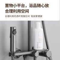 SEREN HOME 赛恩卫浴淋浴花洒套装卫生间满天星大顶喷置物含喷枪淋浴器洗澡龙头