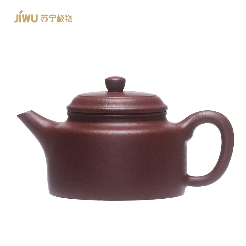 苏宁极物 宜兴手工紫砂壶原矿紫泥泡茶壶家用功夫茶具-德钟壶
